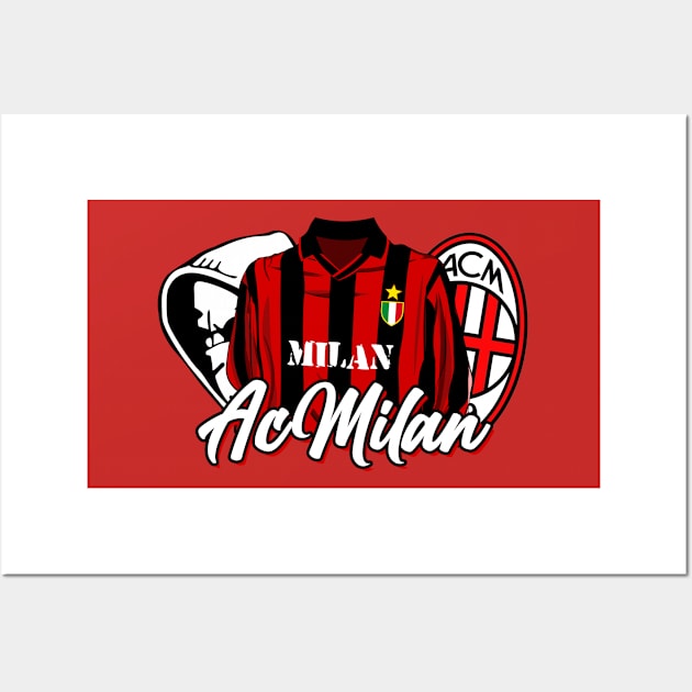 ac milan Wall Art by lounesartdessin